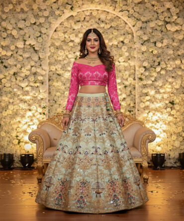 Digital Printed Lehnga.