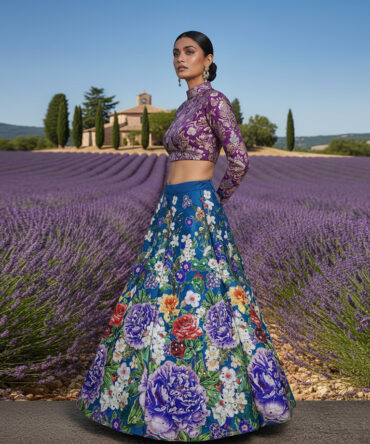 Digital Printed Lehnga.