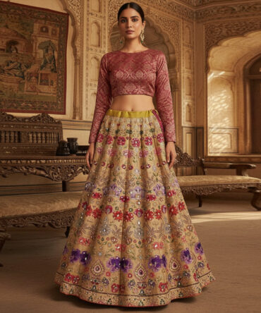 Digital Printed Lehnga.
