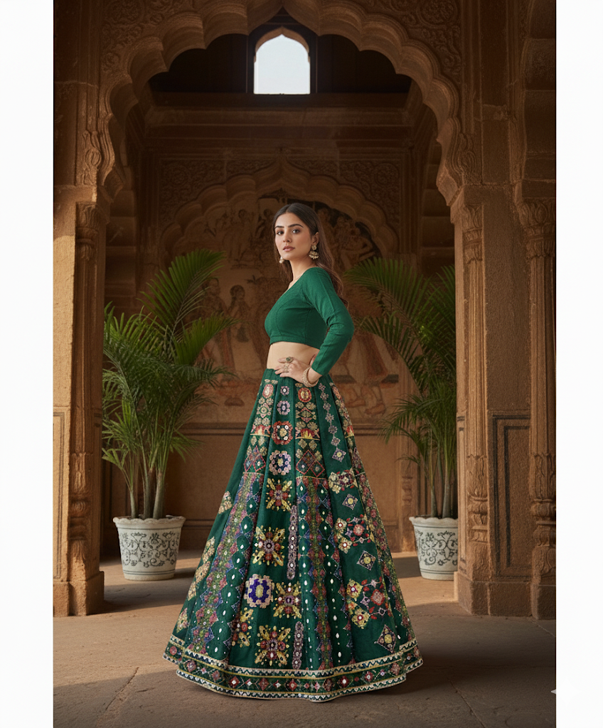 Digital Printed Lehnga.