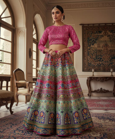 Digital Printed Lehnga.
