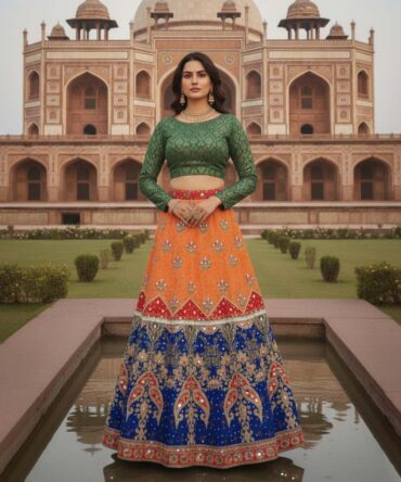 Digital Printed Lehnga.