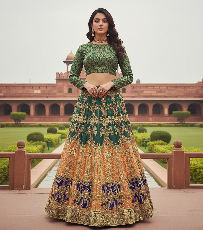 Digital Printed Lehnga.
