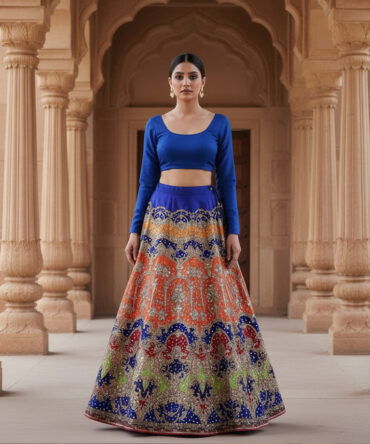 Digital Printed Lehnga.