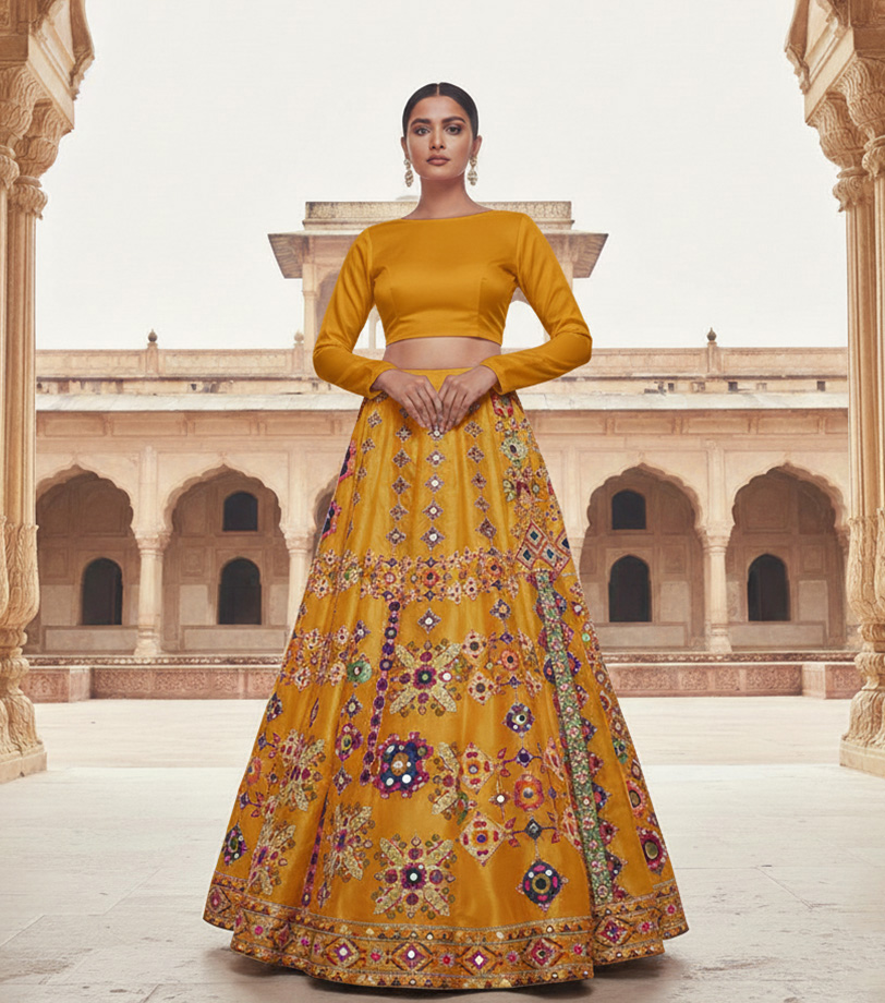 Digital Printed Lehnga.