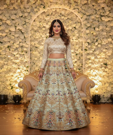 Digital Printed Lehnga.