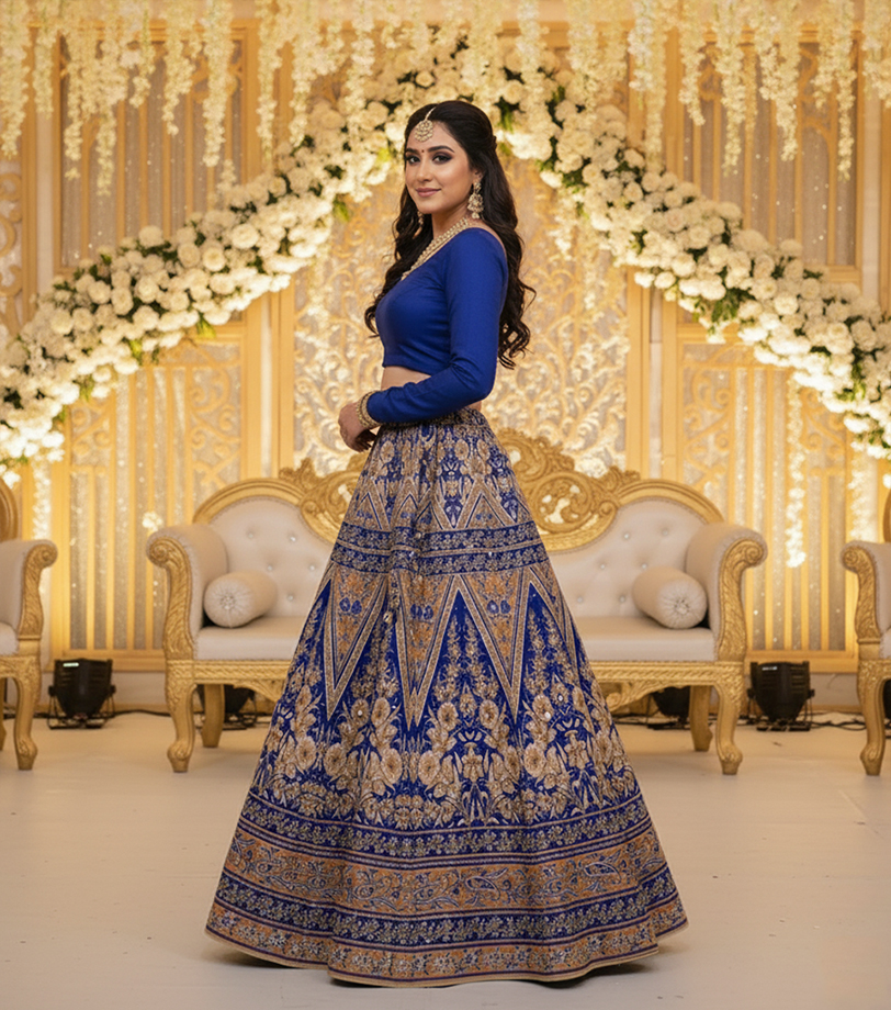 Digital Printed Lehnga.
