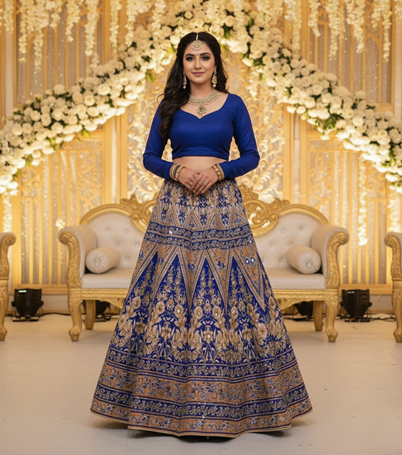 Digital Printed Lehnga.