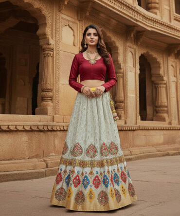 Digital Printed Lehnga.