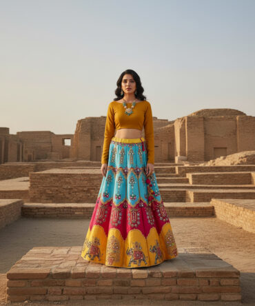 Digital Printed Lehnga.