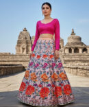 Digital Printed Lehnga.