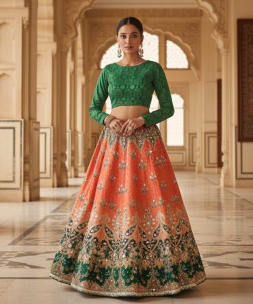 Digital Printed Lehnga.