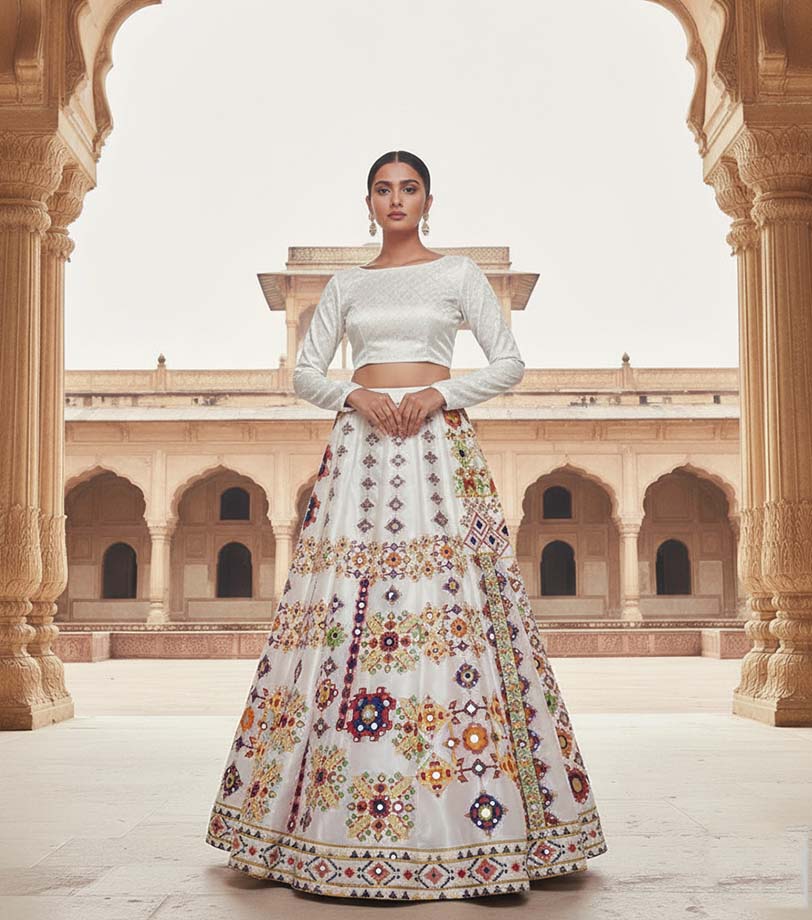 Digital Printed Lehnga.