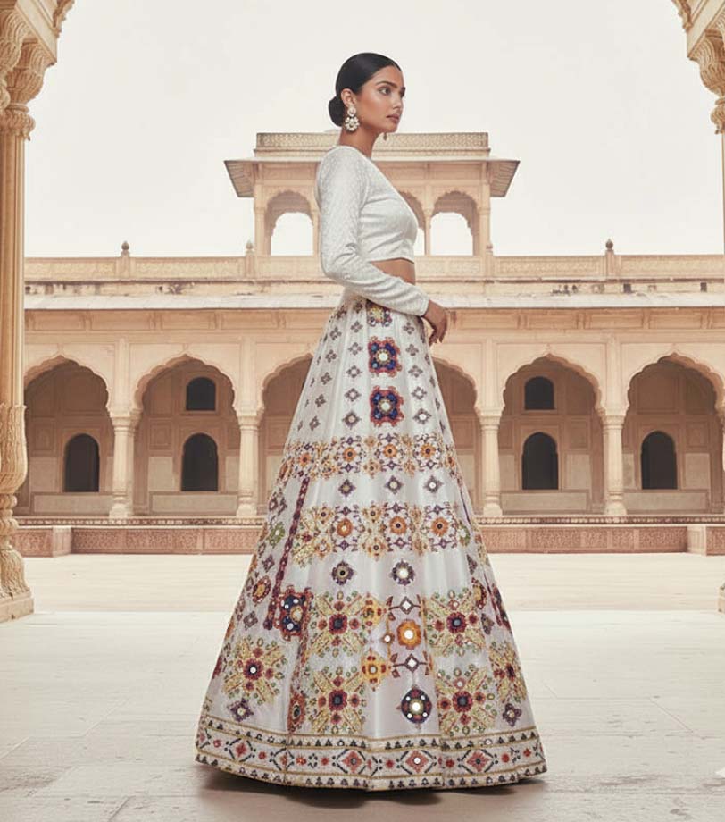 Digital Printed Lehnga.