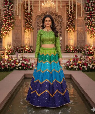 Digital Printed Lehnga.