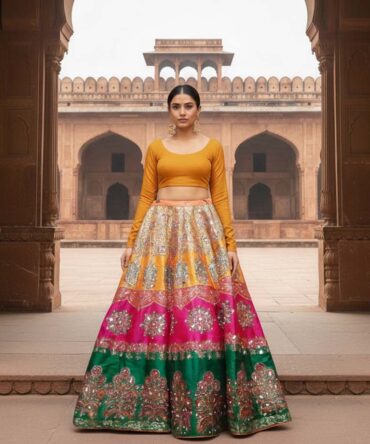 Block Printed Lehnga.